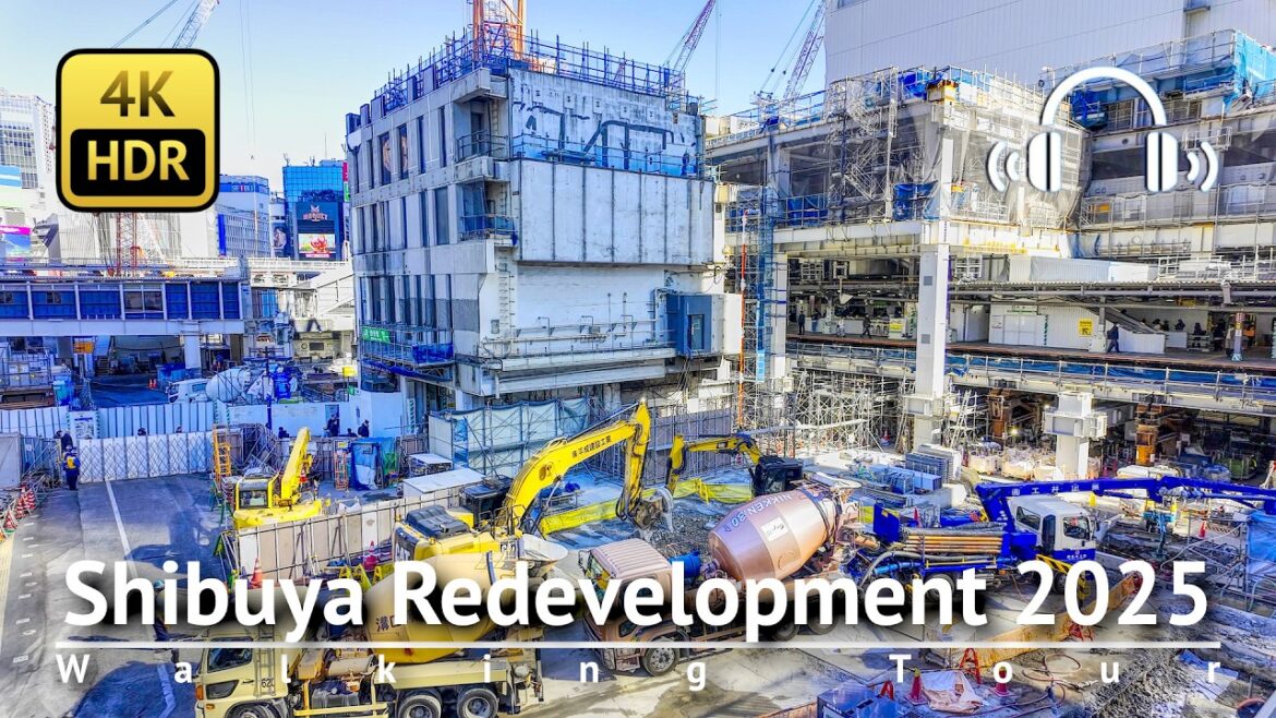 Hachiko Gate has been closed! Shibuya Redevelopment 2025 Walking Tour [4K/HDR/Binaural]