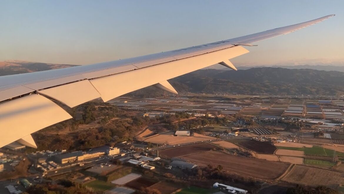 All Nippon Airways Boeing 787-8 Landing at Aso Kumamoto (KMJ)