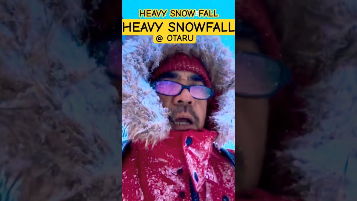 HEAVY SNOWFALL @ OTARU 🎌 HOKKAIDO JAPAN