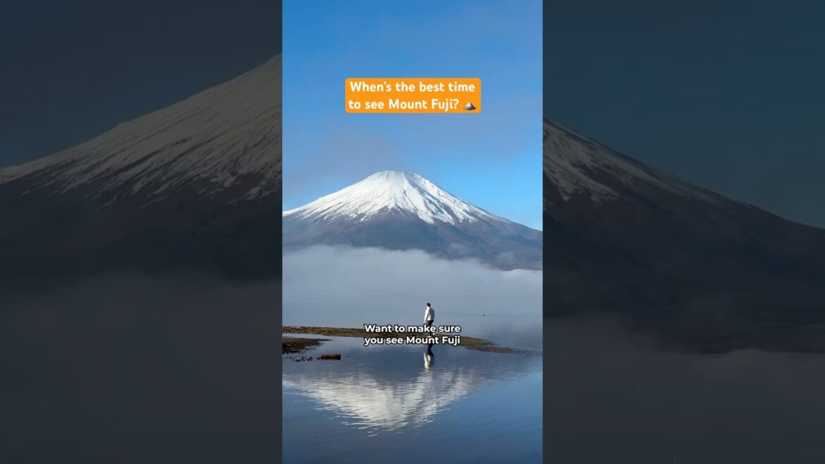 The best time of year to see Mount Fuji is now! Try going early in the morning, around 5-6 AM. ☀️