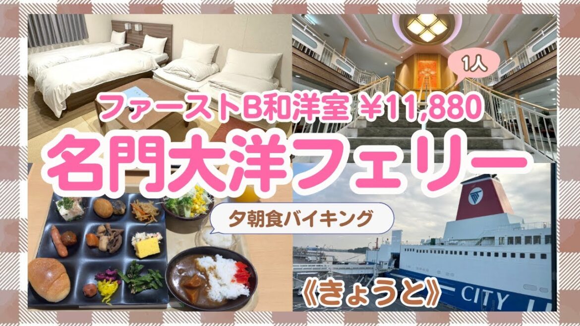 【名門大洋フェリー】快適！安い！動くホテルで大阪南港→新門司港【詳細解説】