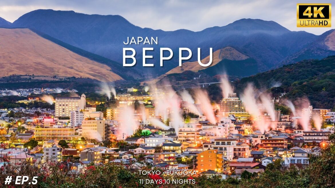 [4K] 🇯🇵 Fukuoka | Hell of Beppu | The most famous hot spring towns in Japan | Umi Jigoku [Vlog]