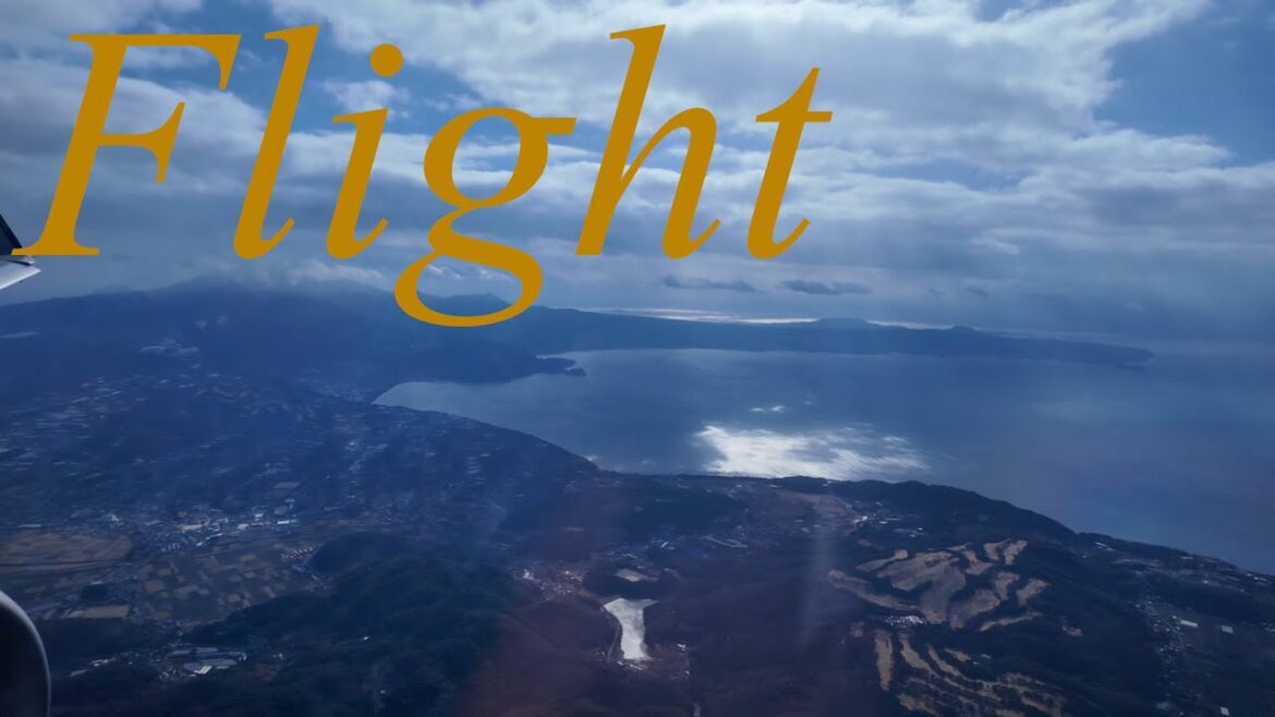 神戸空港から長崎空港へ飛行機旅行(BGMあり版)　Airplane Travel from Kobe to Nagasaki, Japan