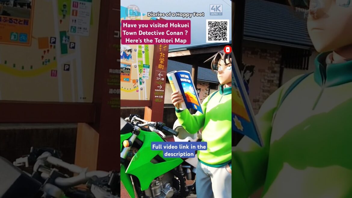 Have you visited Hokuei Town Detective Conan Station #detectiveconan #japan #japantravel