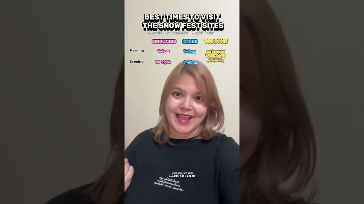 If you want to visit the Sapporo Snow festival sites with lesser crowds then this video is for you!