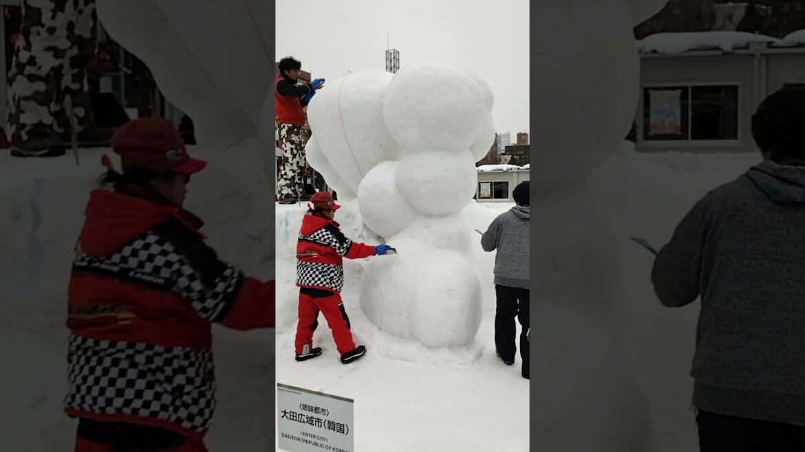 #trip #Snow Sculpture Contest  #sapporo #hokkaido #travel #korea
