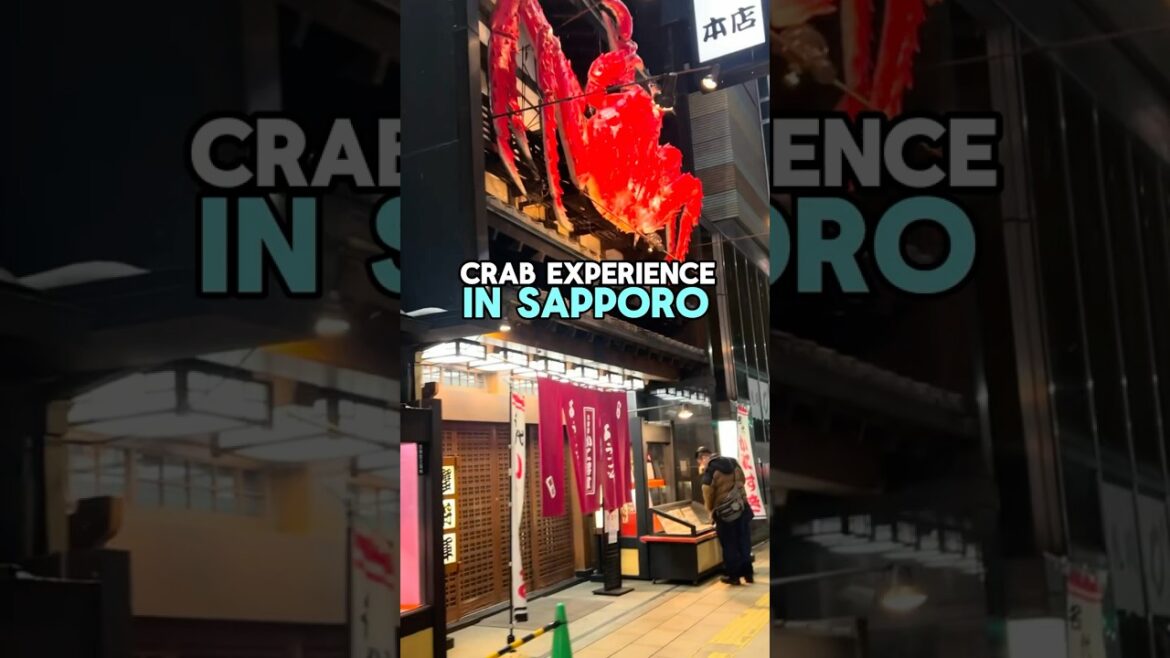 Crab experience in Sapporo, Hokkaido 🦀