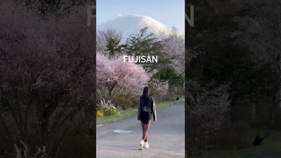 Fujisan , mt.Fuji Japan / Girl get lost