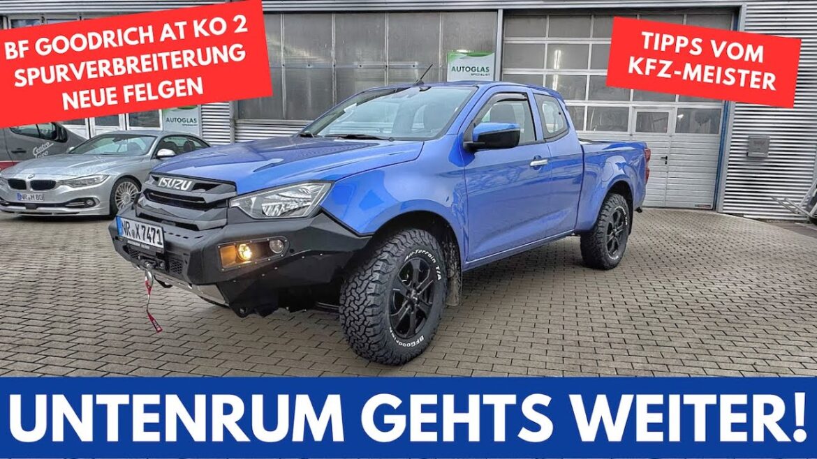 Neue AT Reifen/Felgen/Spurverbreiterung – TIPPS vom KFZ Meister – ISUZU DMAX Offroad Camper #04 Neue AT Reifen/Felgen/Spurverbreiterung - TIPPS vom KFZ Meister - ISUZU DMAX Offroad Camper #04