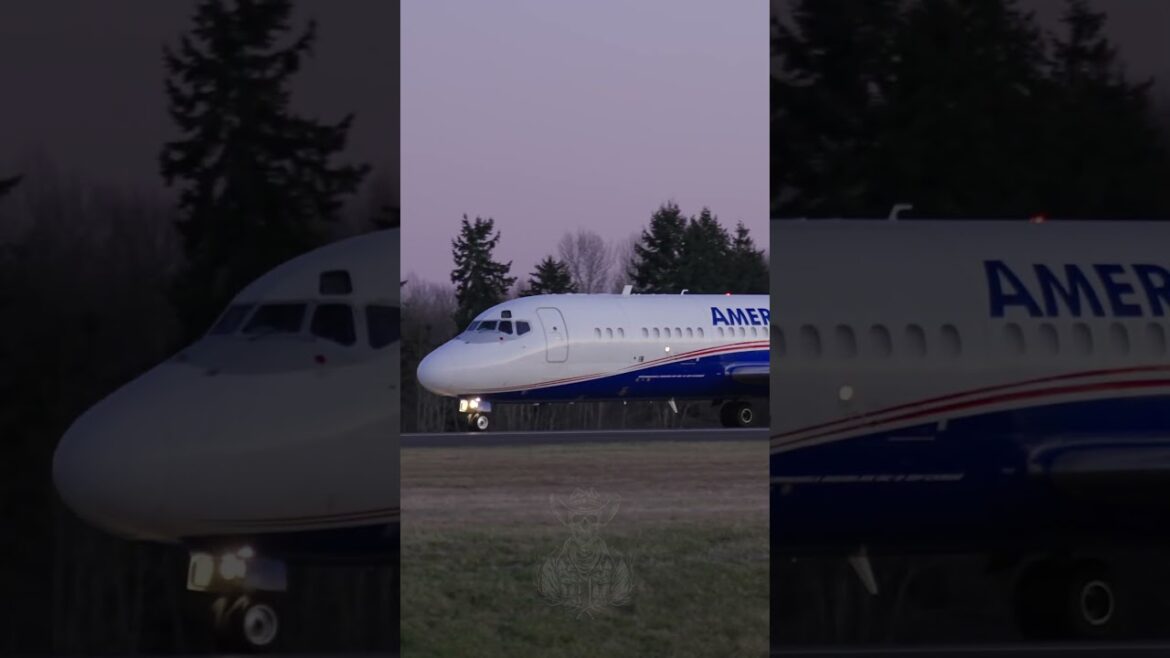 Ameristar DC-9 Powerful Takeoff! 🔊 #aviation #takeoff #shorts #dc9 #airplane #planespotting