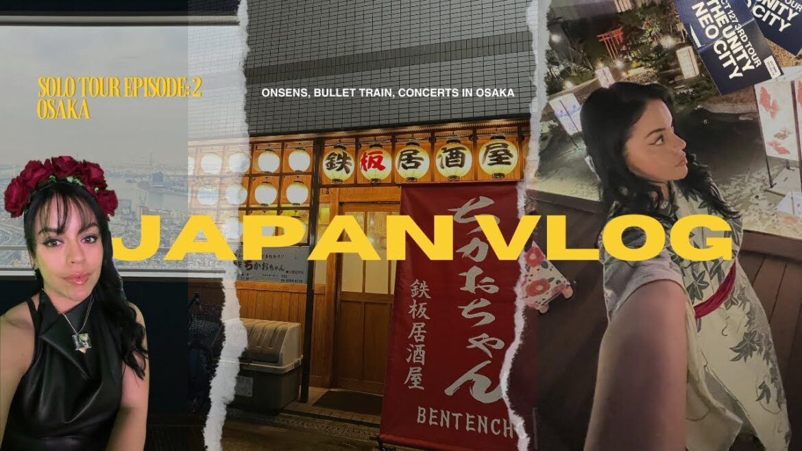 Japan Travel Vlog | Solo Travel in Osaka (Onsen, Concerts in Japan)