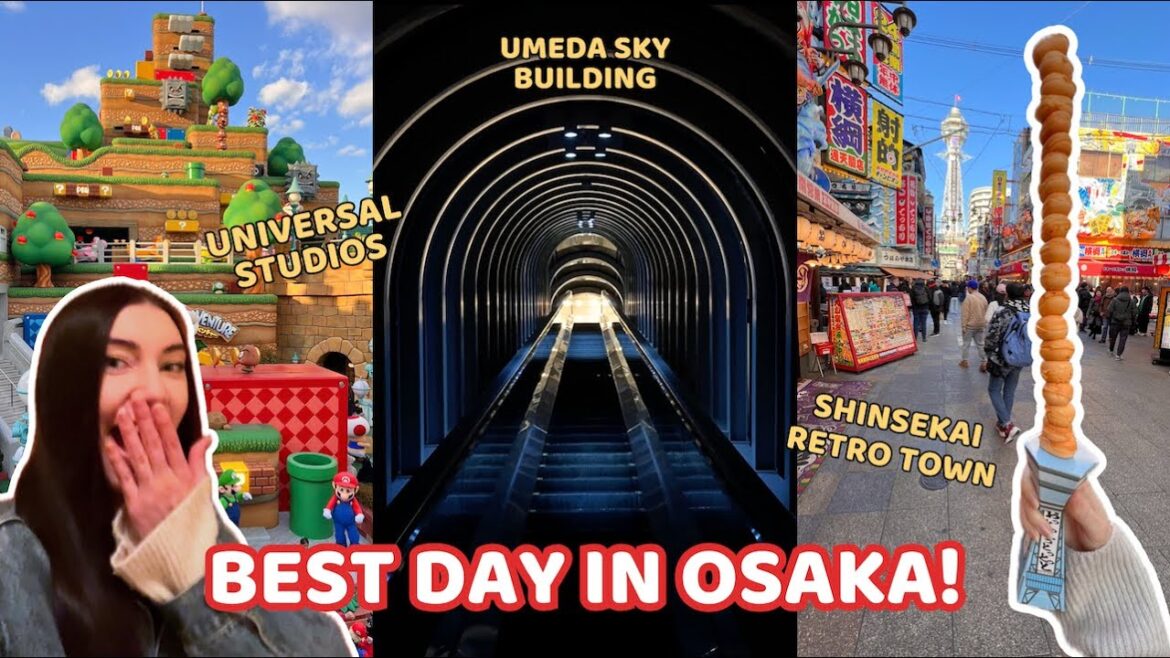 LIFE IN JAPAN 🇯🇵 Osaka Day Trip (universal studios, umeda sky building, shinsekai retro town)