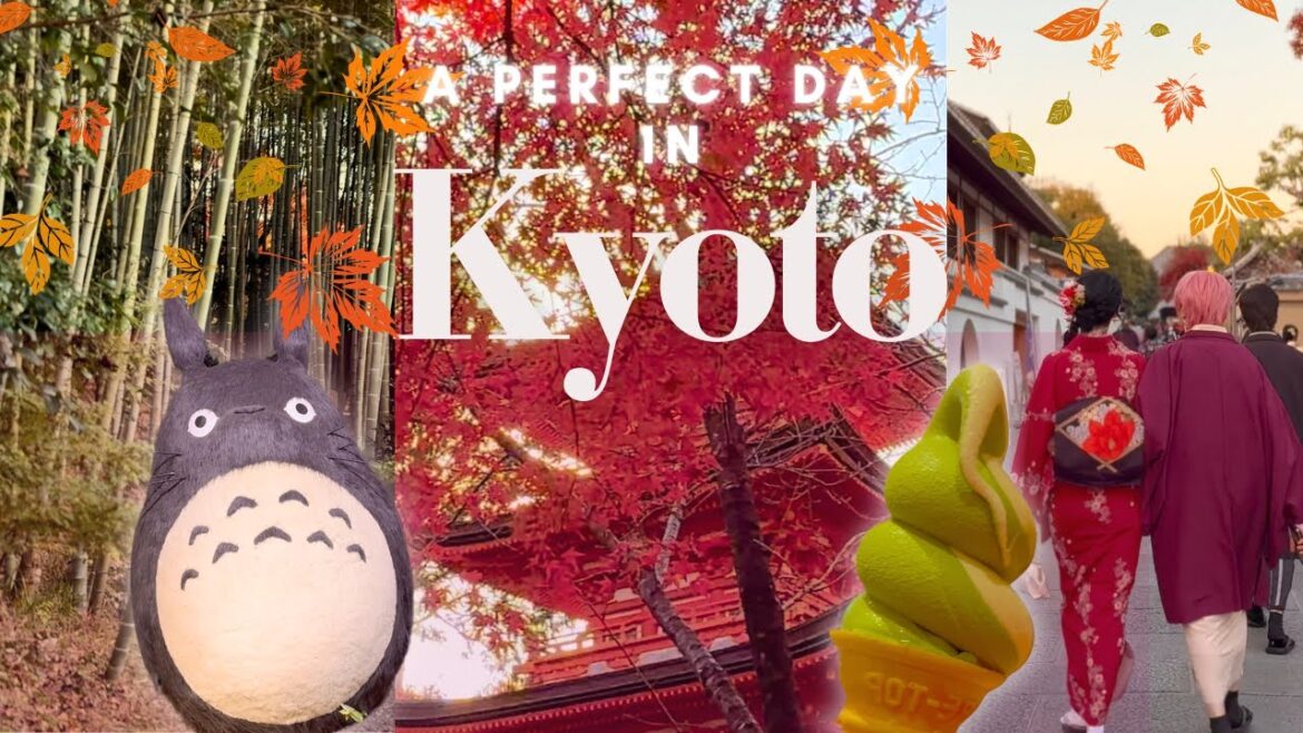 🇯🇵Kyoto Vlog 1 Day Itinerary 🍁Hidden Bamboo Grove, Secret Food Spots, 4 Iconic Temples, Ghibli shops