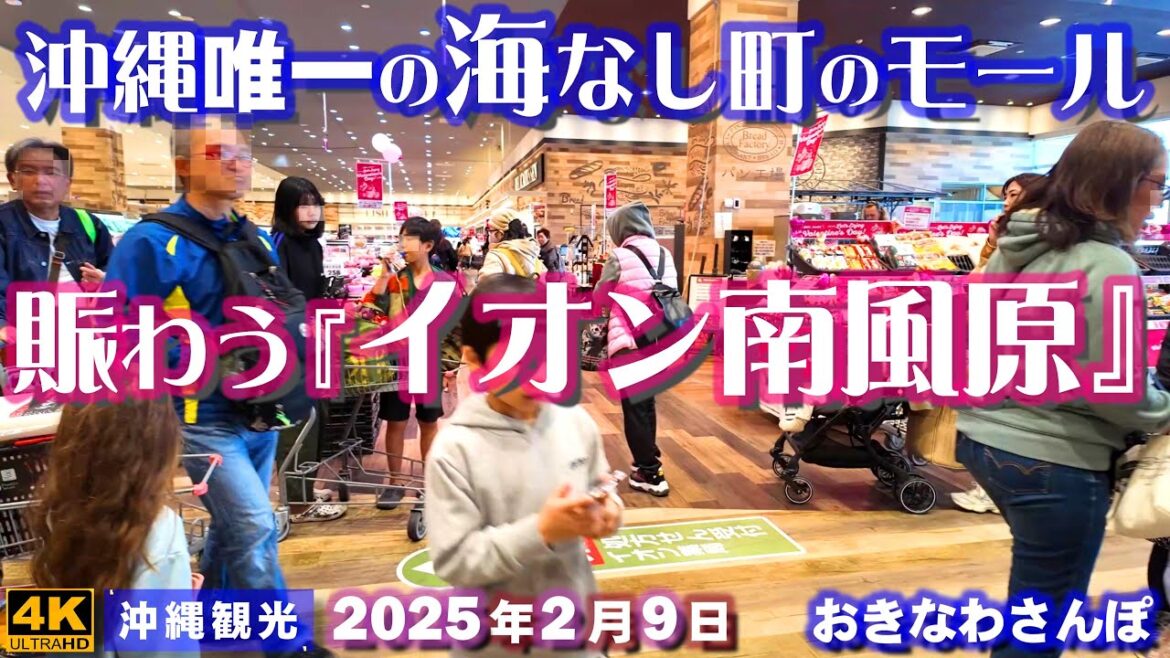 ◤沖縄旅行☂雨の日もOK◢ 海無しの町『賑わうイオン南風原』 ♯924  おきなわさんぽ：沖縄散歩 Aeon Haebaru, bustling with locals in Haebaru.