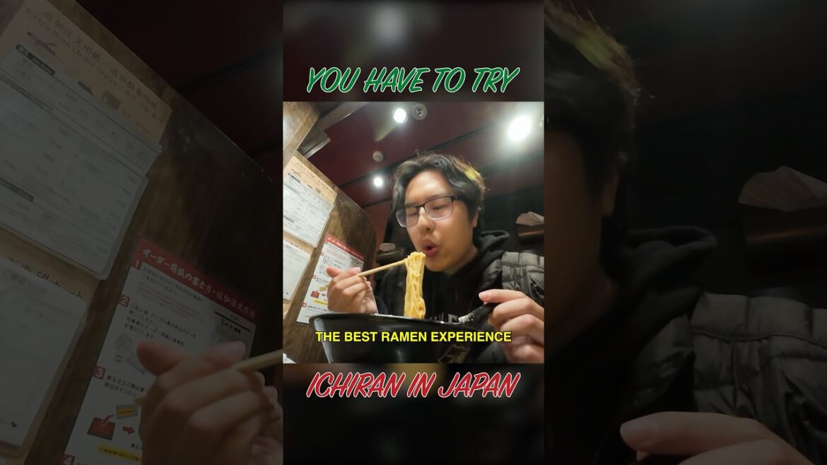 YOU HAVE TO TRY THIS IN JAPAN! π #shorts #japan #travel #ichiran #ramen #experience YOU HAVE TO TRY THIS IN JAPAN! π #shorts #japan #travel #ichiran #ramen #experience