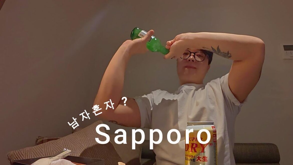 [vlog] 남자혼자 겨울 삿포로여행☃ 매일매일 술, 먹방st, 비에이투어 겨울여행