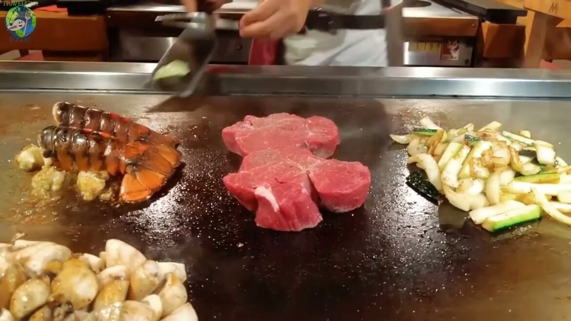 Ultimate Teppanyaki Show Compilation! 1 Hour of Live Cooking Dinner and Chef Skills!