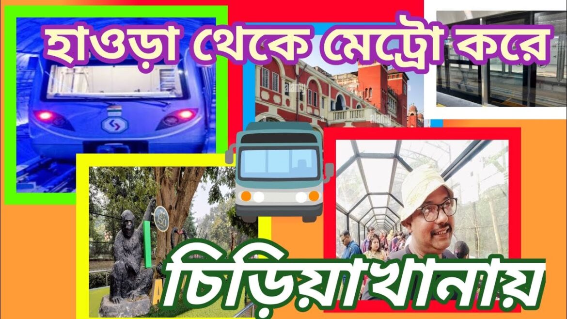 হাওড়া মেট্রো করে চিড়িয়াখানা । How to go Alipur Zoo by metro ।।
