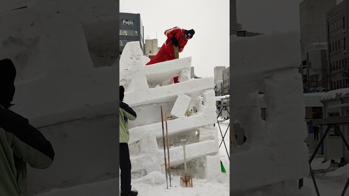 #trip #Snow Sculpture Contest  #sapporo #hokkaido #travel #Lithuania