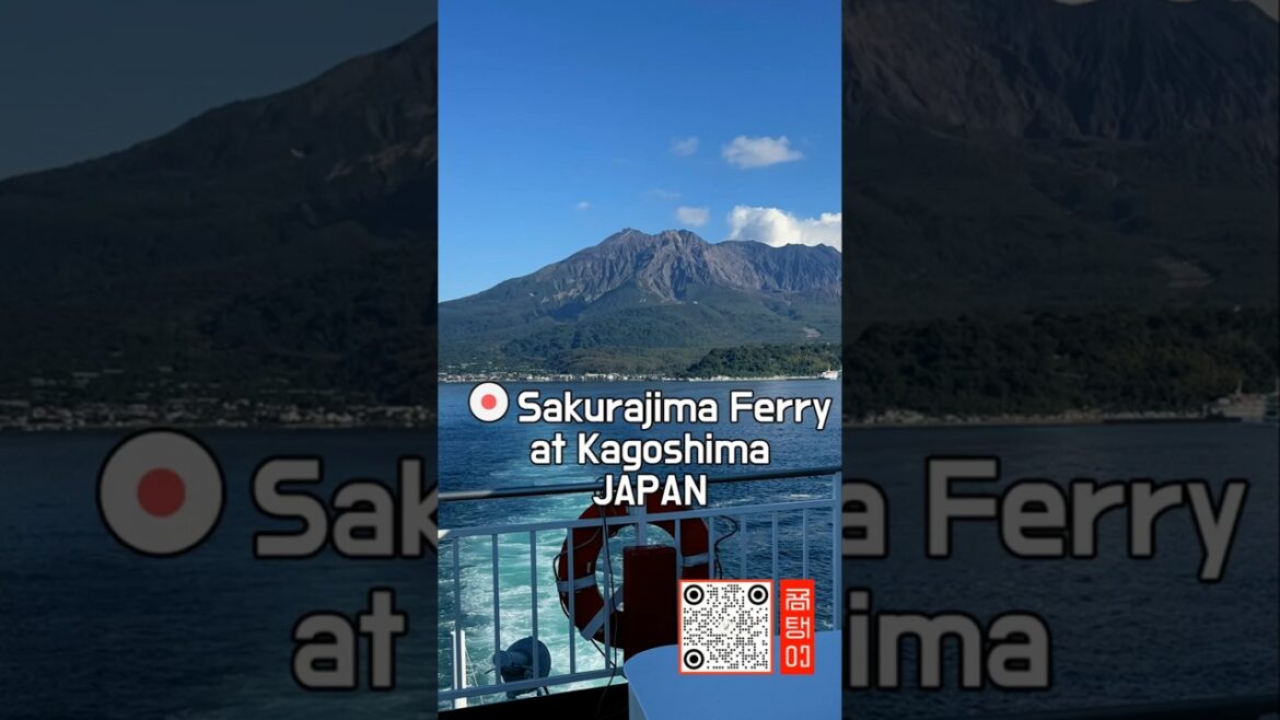 Sakurajima Ferry at Kagoshima Japan  #sakurajima