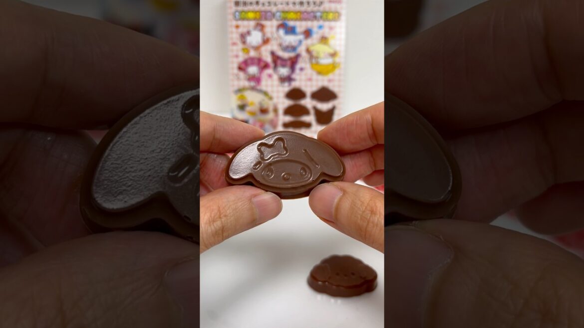 DIY My Melody Sanrio Characters Chocolate #shorts