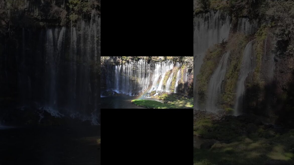 The beautifull Shiraito Waterfall, Japan #waterfall #rainbow #japantravel