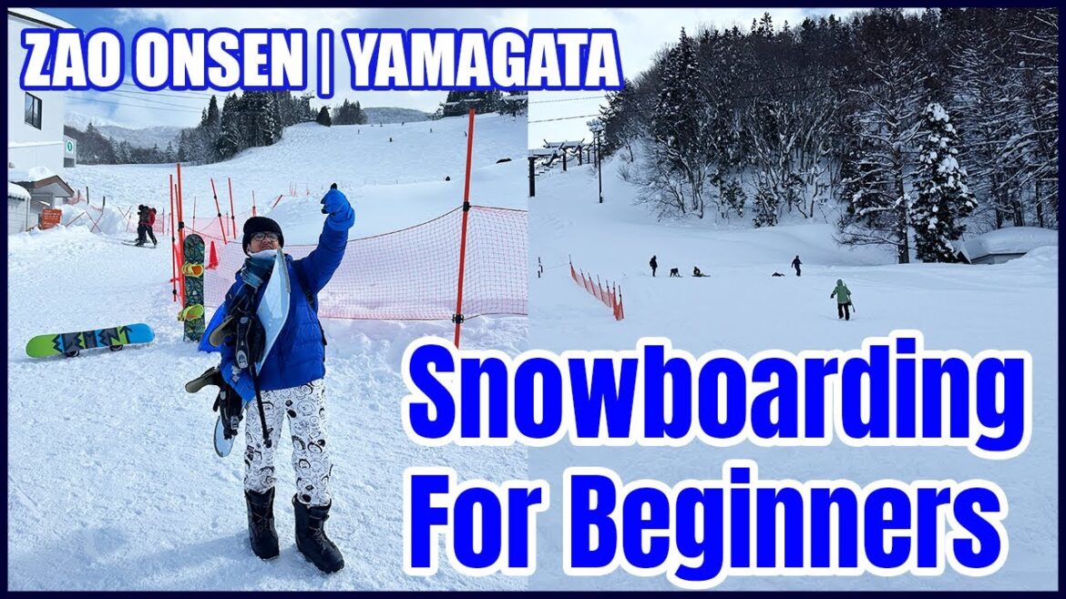 Snowboarding in Zao Onsen, Japan | First Time Snowboarding Zao Onsen Ski Resort