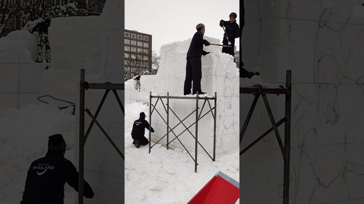#trip #Snow Sculpture Contest  #sapporo #hokkaido #travel #thailand