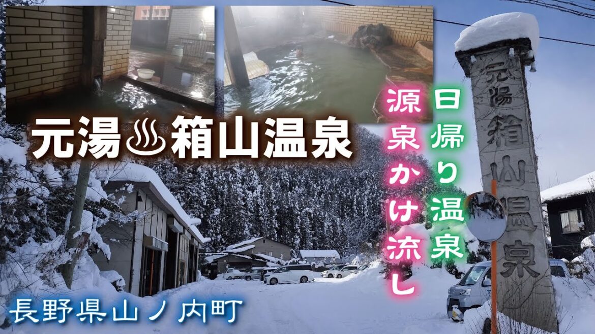 元湯♨️箱山温泉《長野県山ノ内町》源泉かけ流し・日帰り温泉・露天風呂・雪見風呂❄ 元湯♨️箱山温泉《長野県山ノ内町》源泉かけ流し・日帰り温泉・露天風呂・雪見風呂❄