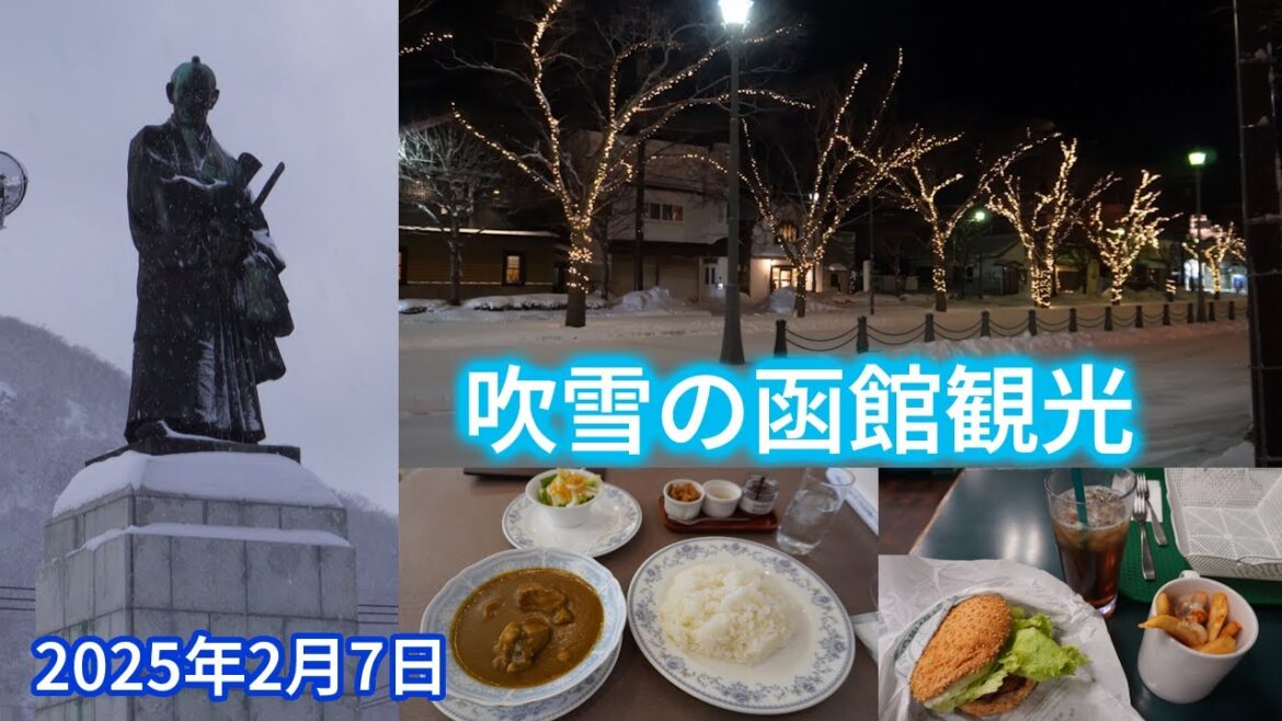 【4K】2025年2月7日 吹雪の中の函館観光となってしまいました 【4K】2025年2月7日 吹雪の中の函館観光となってしまいました