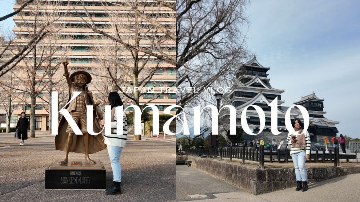 Kumamoto | Northern Kyushu Pass | Kumamoto Castle and Luffy Statue