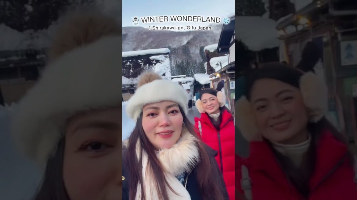 SHIRAKAWAGO - A must visit in Japan in winter ☃️❄️ #Japanwinter2025