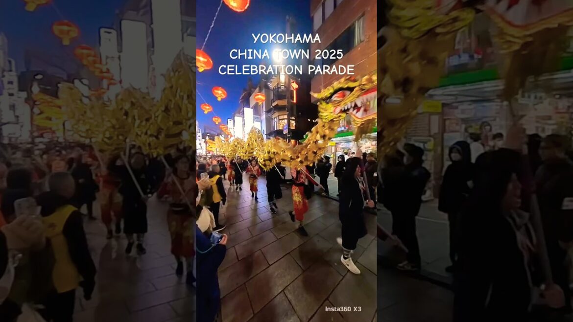 YOKOHAMA CHINA TOWN  CELEBRATION PARADE 2025 #japan #travel #asiantravel