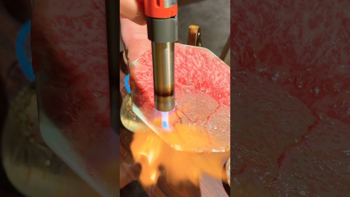 Flaming Wagyu! Insane Japanese Beef Experience in Kyoto 🔥