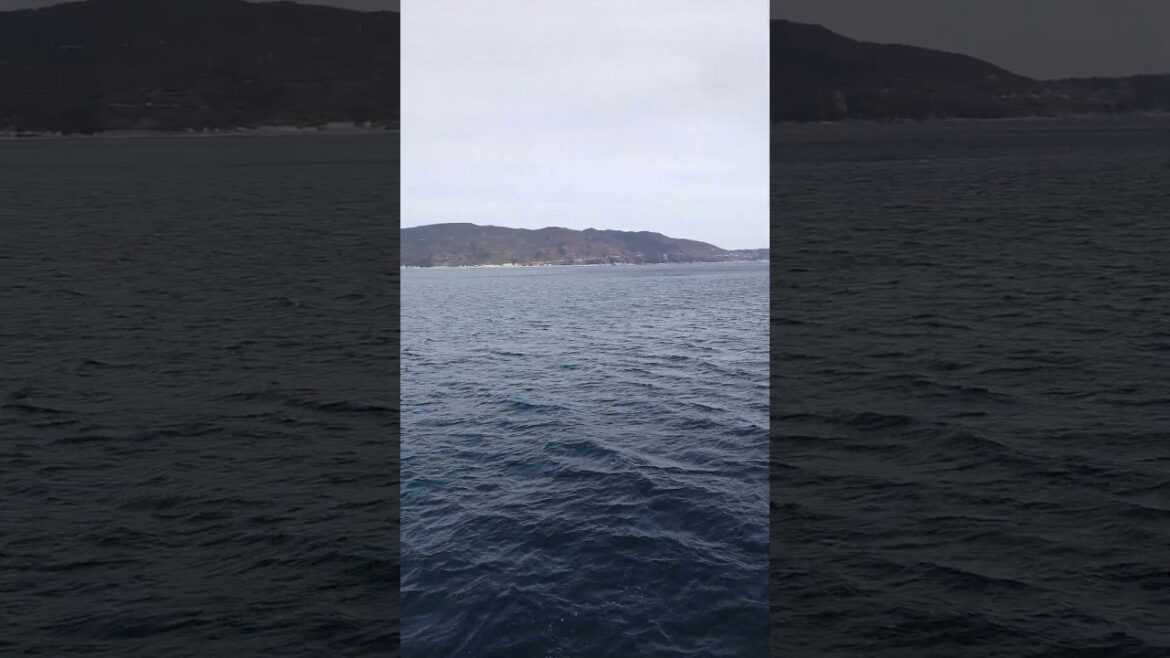 宇和島運輸フェリー 別府港⇒八幡浜港 進行方向左側の別府湾-Uwajima Transport Ferry, Beppu⇒Yawatahama, Beppu Bay on the left side