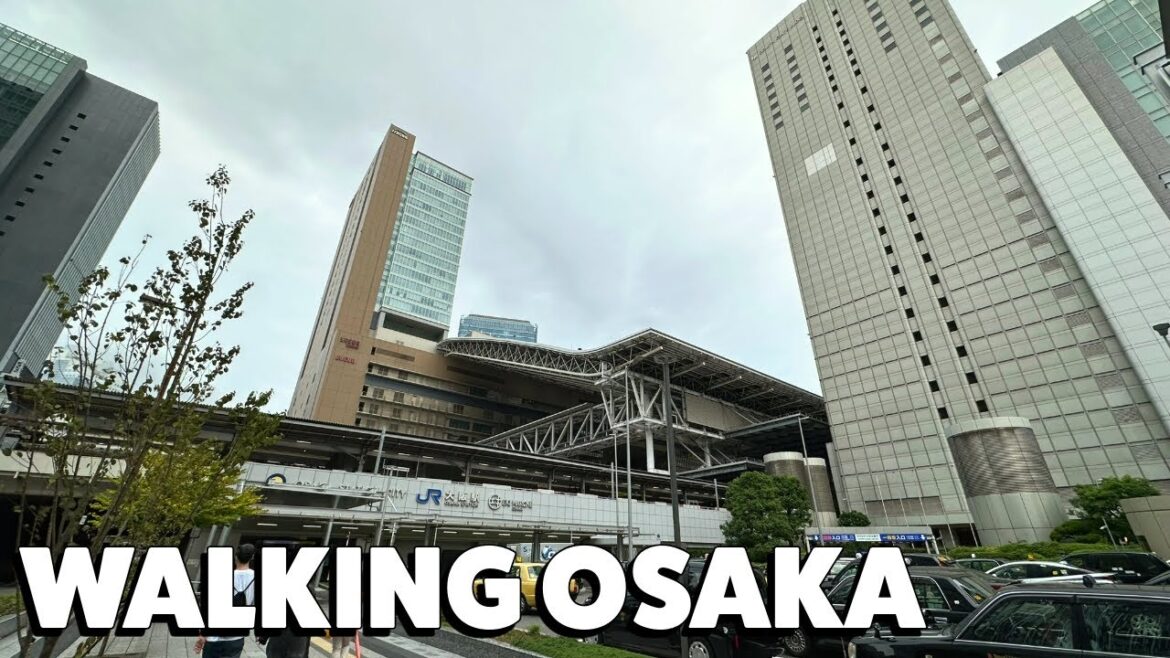 Osaka Herbis Plaza | Walking Tour to Osaka Station [ASMR]
