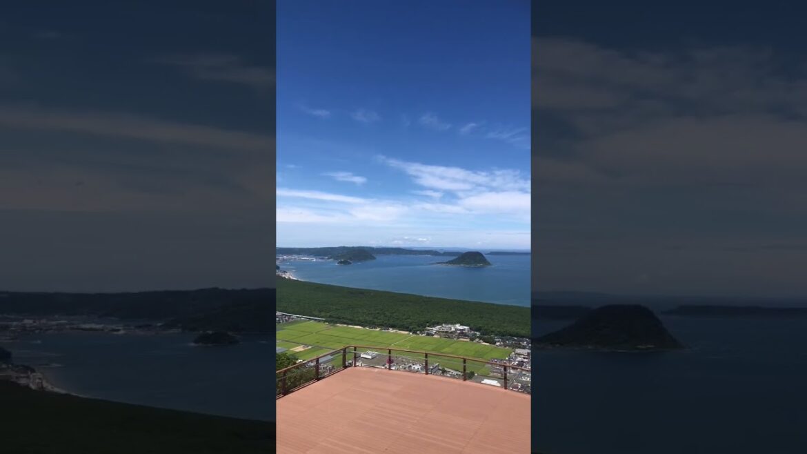 The Sky, Sea and green Scenery of Karatsu City, Japan