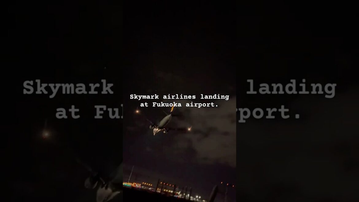 Skymark airbus 330 landing at Fukuoka airport #airplane #airbus350 #airlines