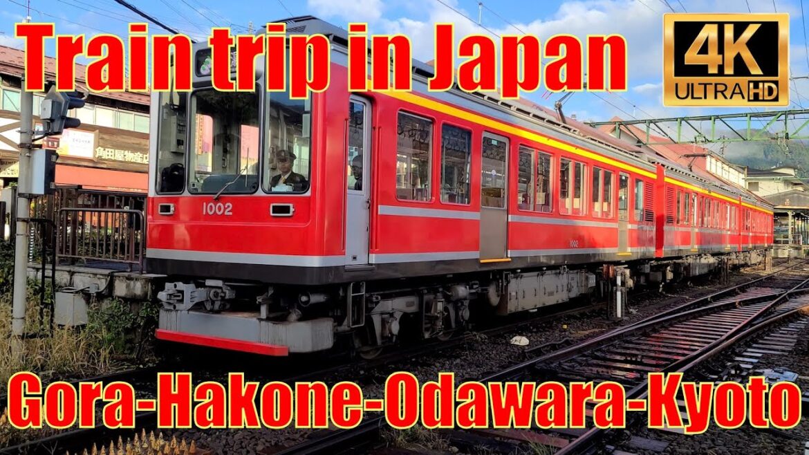 Train trip in Japan Gora to Hakone to Odawara to Kyoto