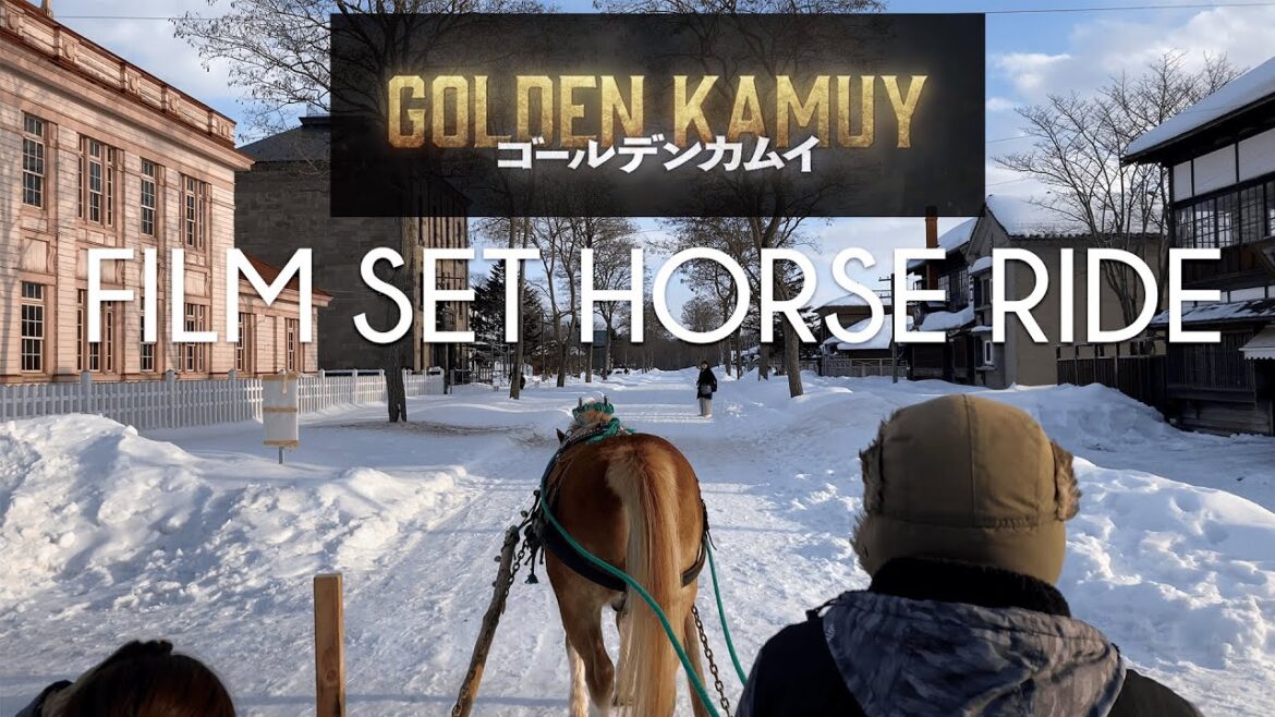 Golden Kamuy Movie Real Film Set 🎥🐎 Snow Horse Sledge Ride - Sapporo, Hokkaido, Japan