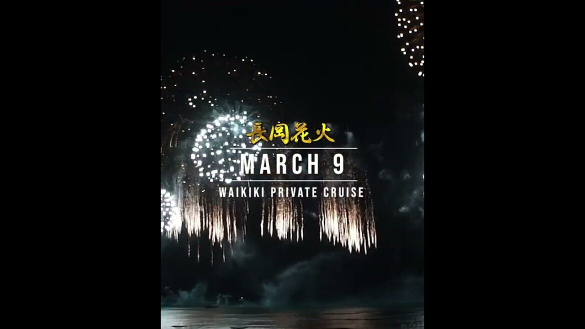 Watch Nagaoka Fireworks Display on a Private Boat // CAPTAIN BRUCE Hawaii