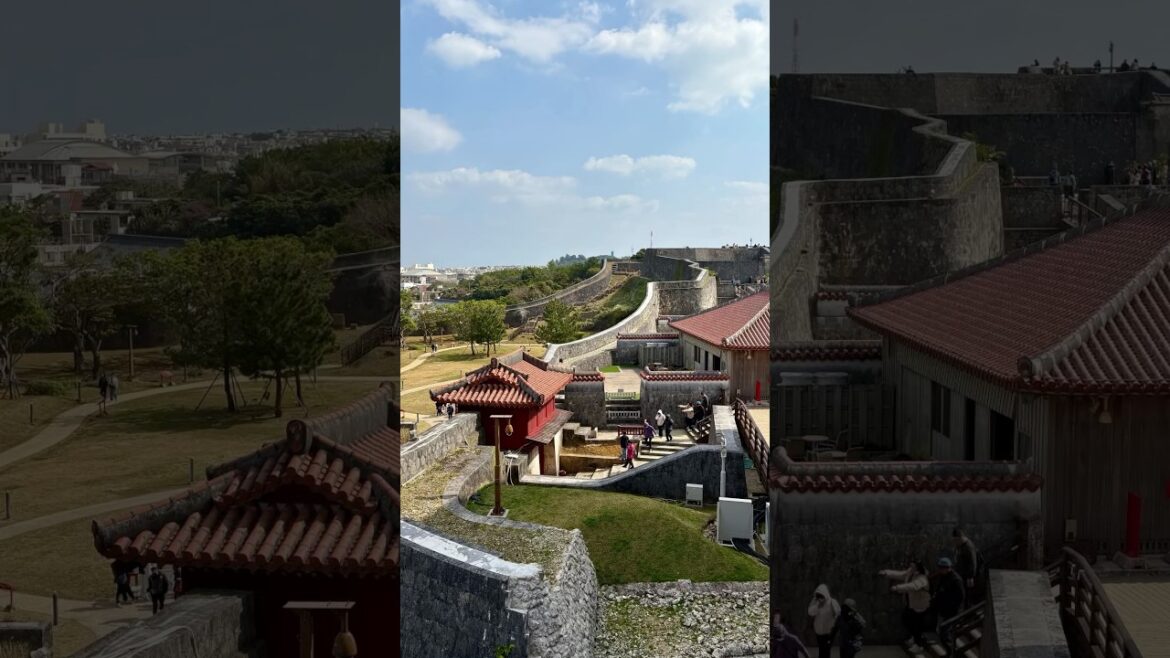 Rebuilding Shurijo Castle: A Glimpse into Okinawa’s History 🇯🇵✨ #shorts  #japanjourney