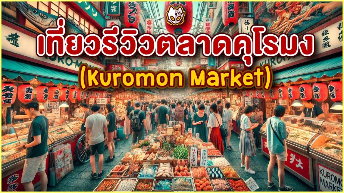 เดินเที่ยวตลาดคุโรมง Kuromon Market : [ Vlog ] My Osaka trip 2024