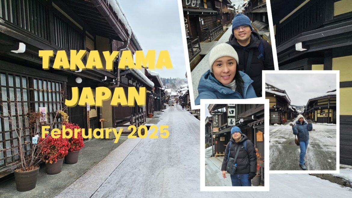 7 AM view of Takayama Village, Japan
