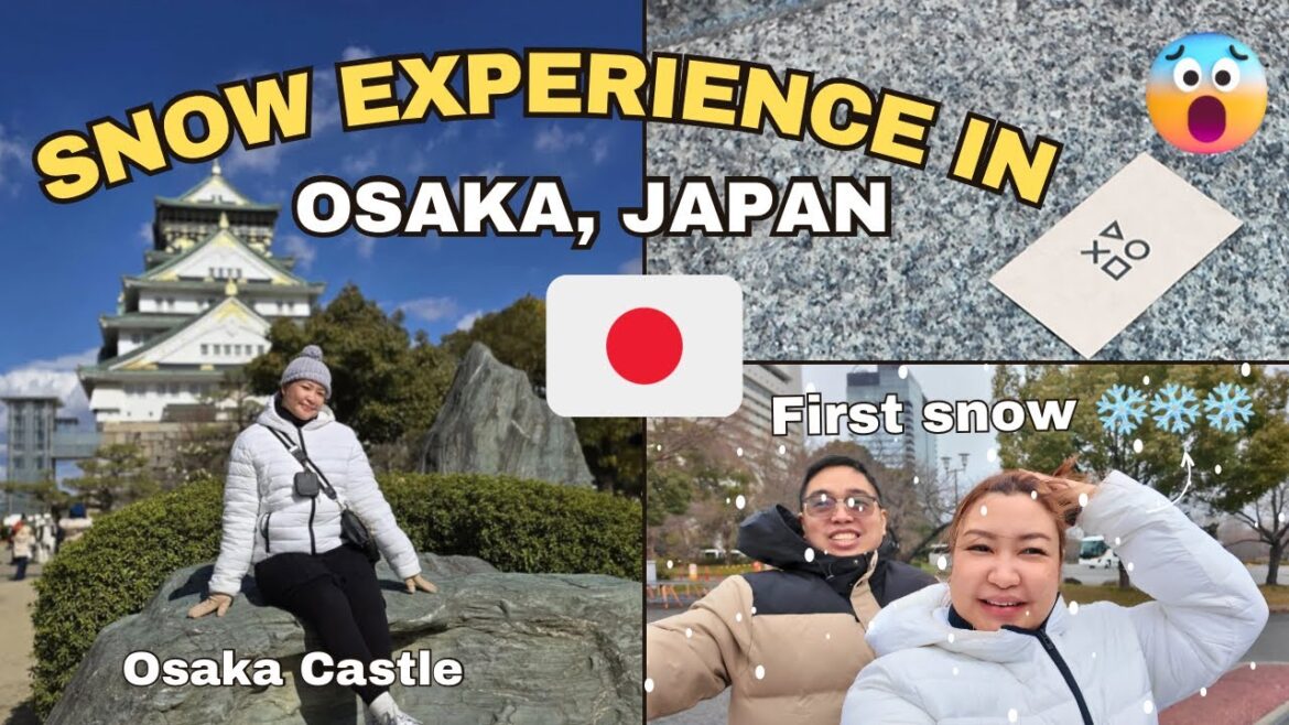 First Snow Experience in Osaka, Japan| kriserika
