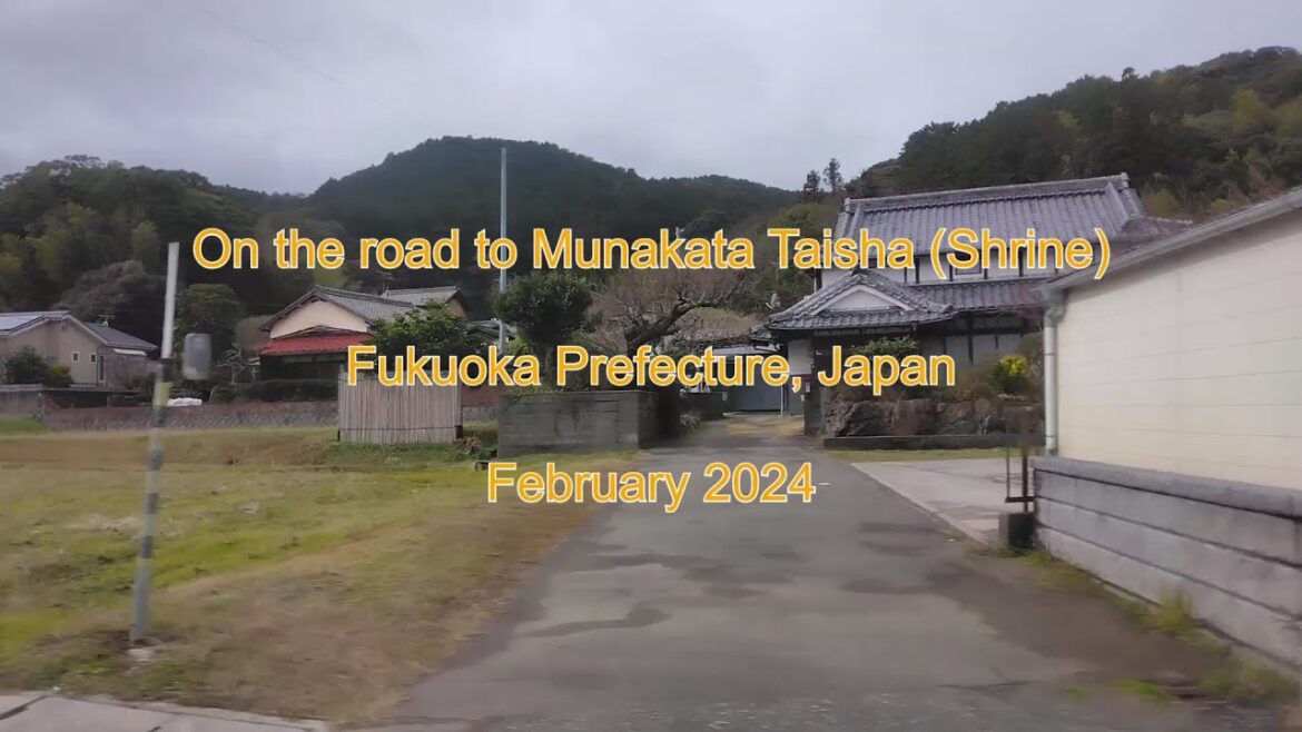 On the road to Munakata Shrine in Fukuoka, Japan On the road to Munakata Shrine in Fukuoka, Japan