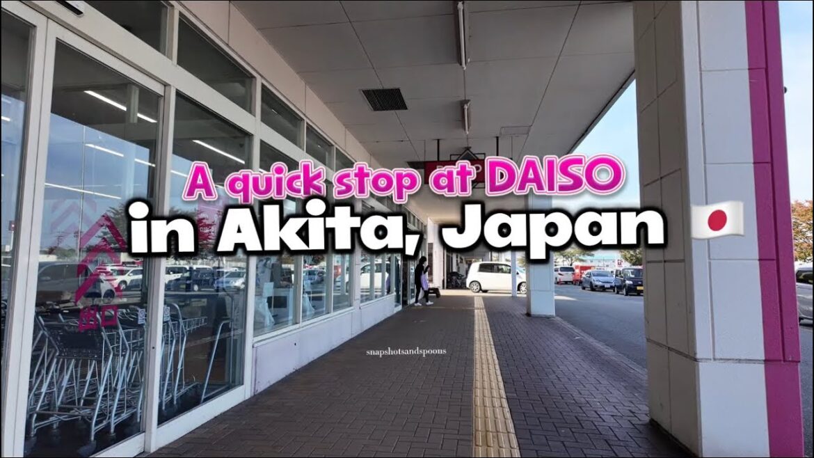 A quick stop at DAISO in Akita, Japan 🇯🇵 #japantravel