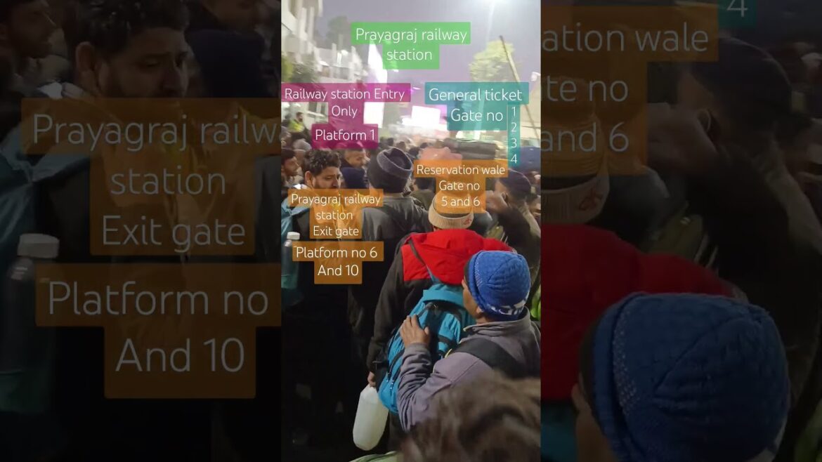 How to travel mahakumbh Prayagraj by walk from Prayagraj railway station, Shahi ganga snan part 3