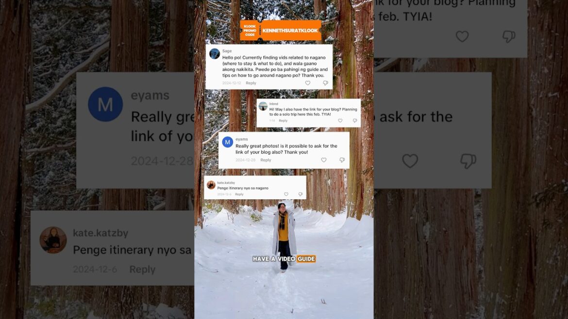 NAGANO STATION TO TOGAKUSHI SHRINE JAPAN GUIDE | KLOOK CODE: KENNETHSURATKLOOK