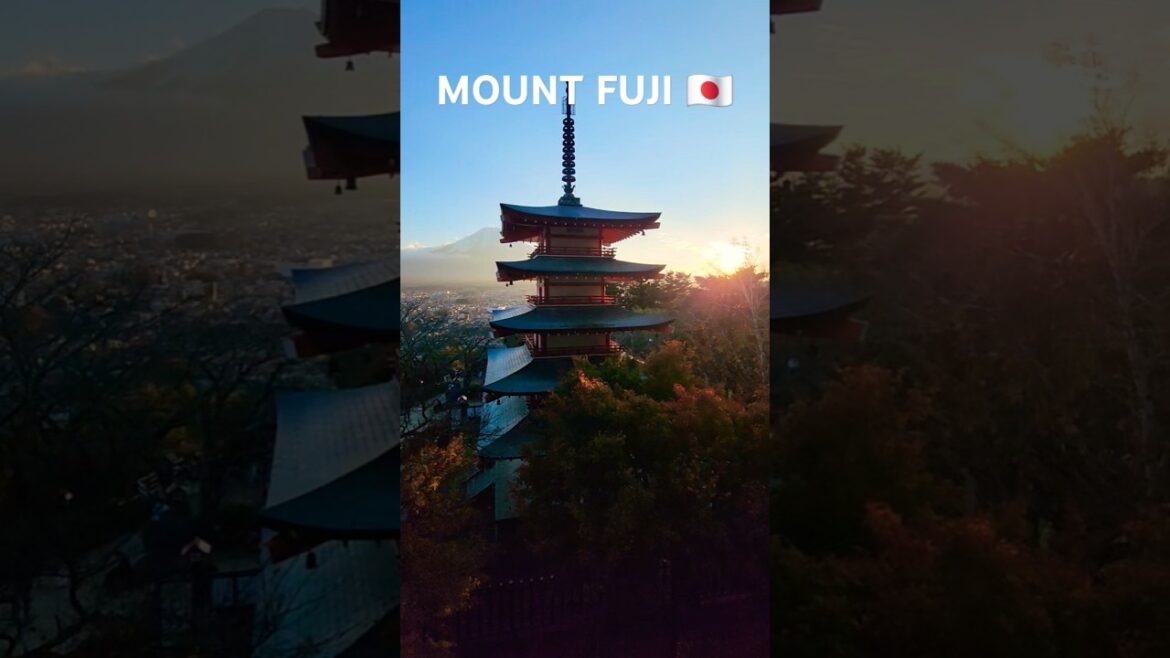 Fujiyoshida City in Japan. MOUNT FUJI!
